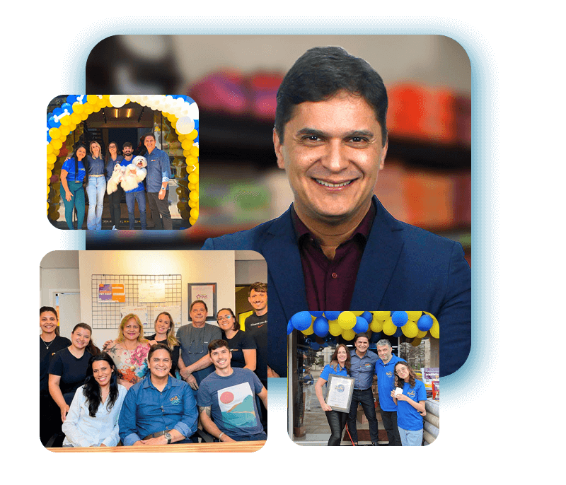 Equipe Fórmula Pet Shop e Ricardo de Oliveira