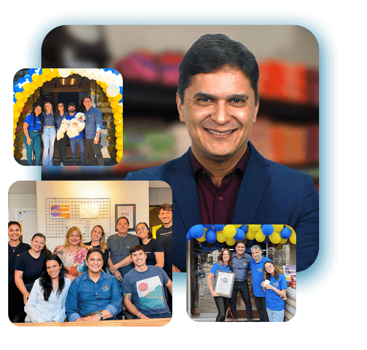 Ricardo de Oliveira e equipe Fórmula Pet Shop